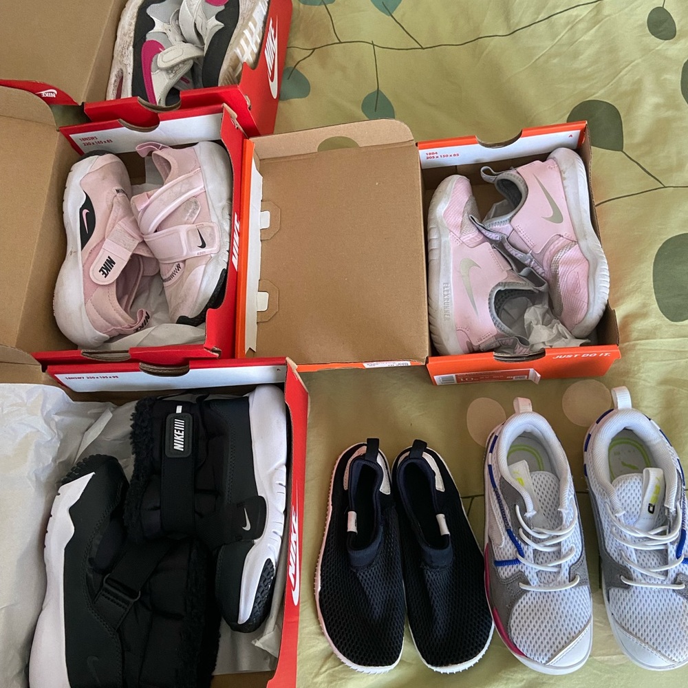 Lot of size 10C girls shoes.